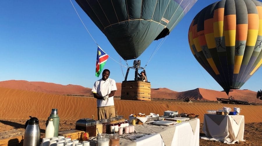 Namib Sky Balloon Safaris - Breakfast